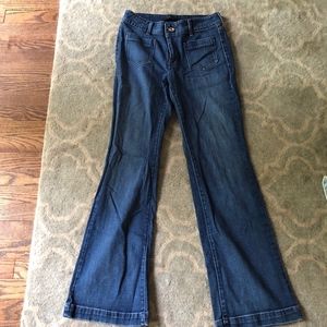Levi's High Waisted Wide Leg Blue Jeans